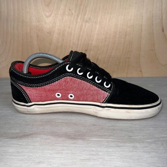 Van Era Authentic Black Suede/Red VN-OJLJ61Z Women's 7 - Picture 7 of 11